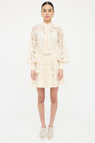 Lace Button Up Cassia Dress