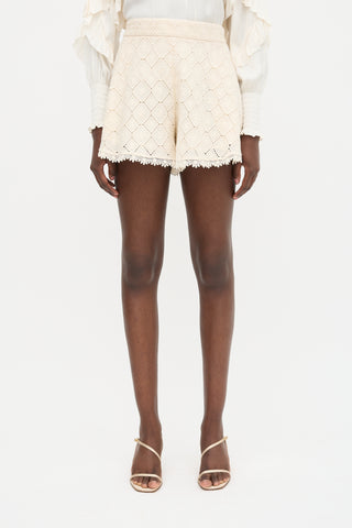 Zimmermann Crochet Shorts
