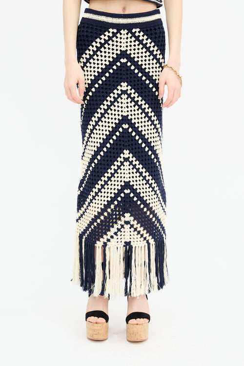 Zimmermann Crochet Tassle Skirt