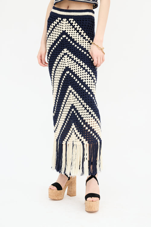 Zimmermann Crochet Tassle Skirt