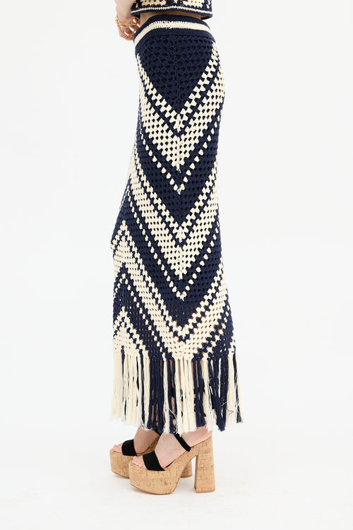 Zimmermann Crochet Tassle Skirt