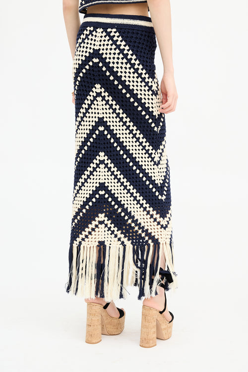 Zimmermann Crochet Tassle Skirt