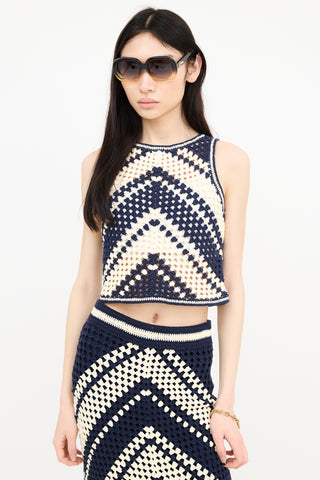 Zimmermann Crochet Crop Top