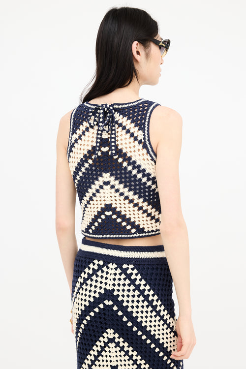 Zimmermann Crochet Crop Top