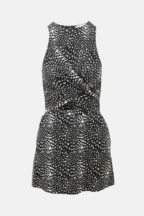 Zimmermann Cut Out Printed Mini Dress