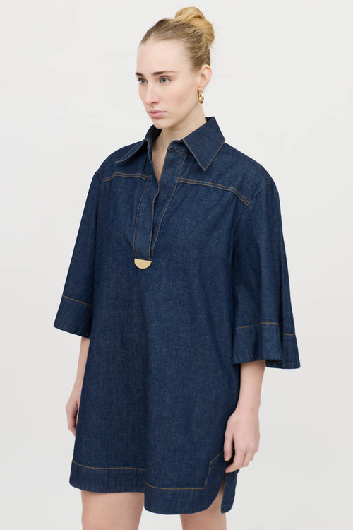 Zimmermann Denim Tunic Dress