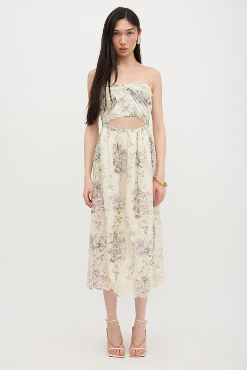 Zimmermann Embroidered Floral Iris Dress
