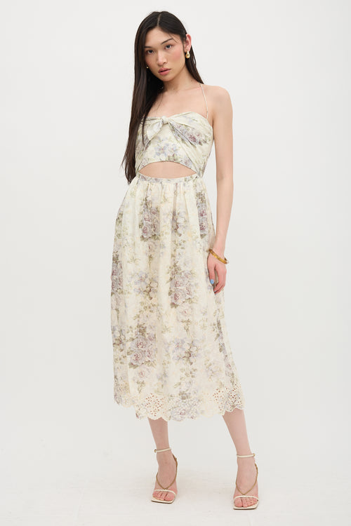 Zimmermann Embroidered Floral Iris Dress