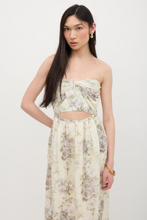 Zimmermann Embroidered Floral Iris Dress