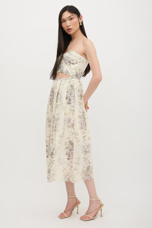 Zimmermann Embroidered Floral Iris Dress