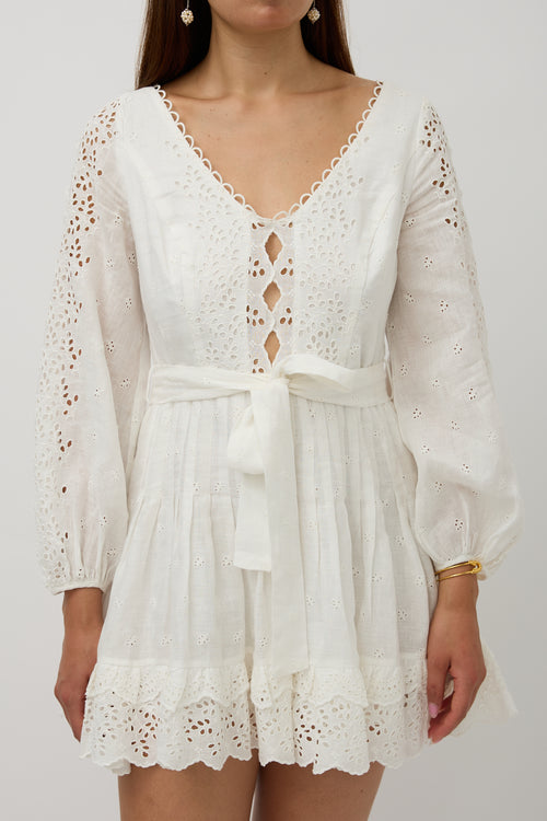 Zimmermann Eyelet Linen Helm Dress