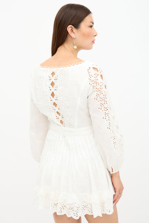 Zimmermann Eyelet Linen Helm Dress