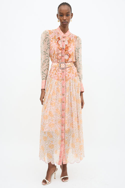 Zimmermann Floral Belted Dress
