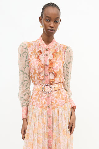Zimmermann Floral Belted Dress