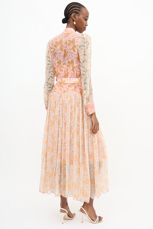 Zimmermann Floral Belted Dress