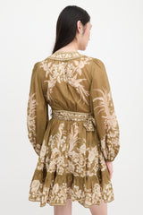 Zimmermann Floral Anneke Mini Wrap Dress