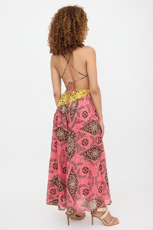 Zimmermann Floral Colour Block Lulu Dress