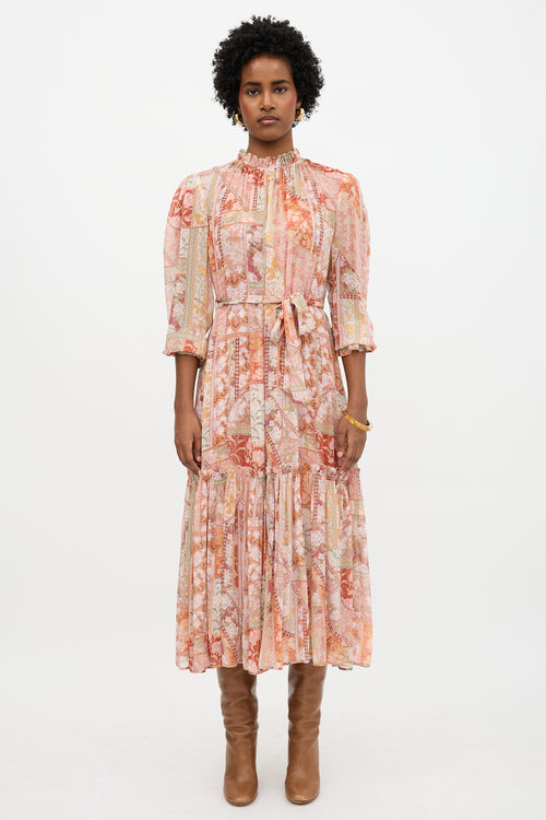 Zimmermann Floral Kaleidoscope Tubular Dress