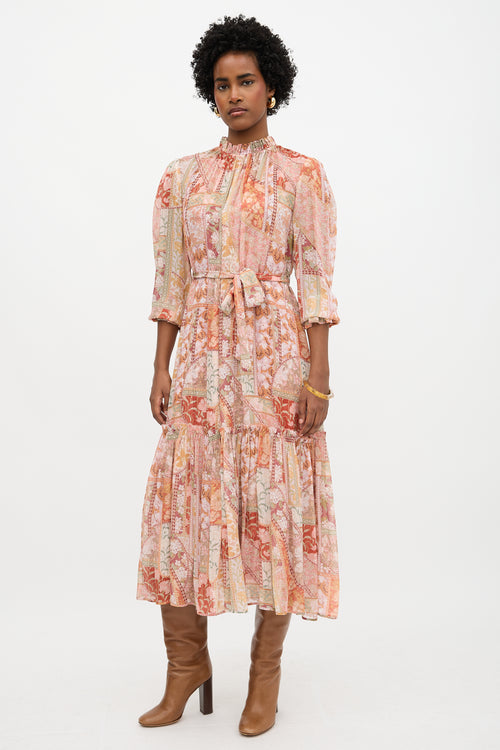 Zimmermann Floral Kaleidoscope Tubular Dress