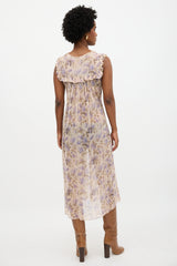 Zimmermann Floral Stranded Bib Dress