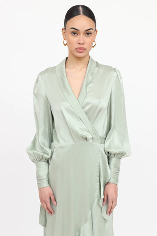 Silk Wrap Dress