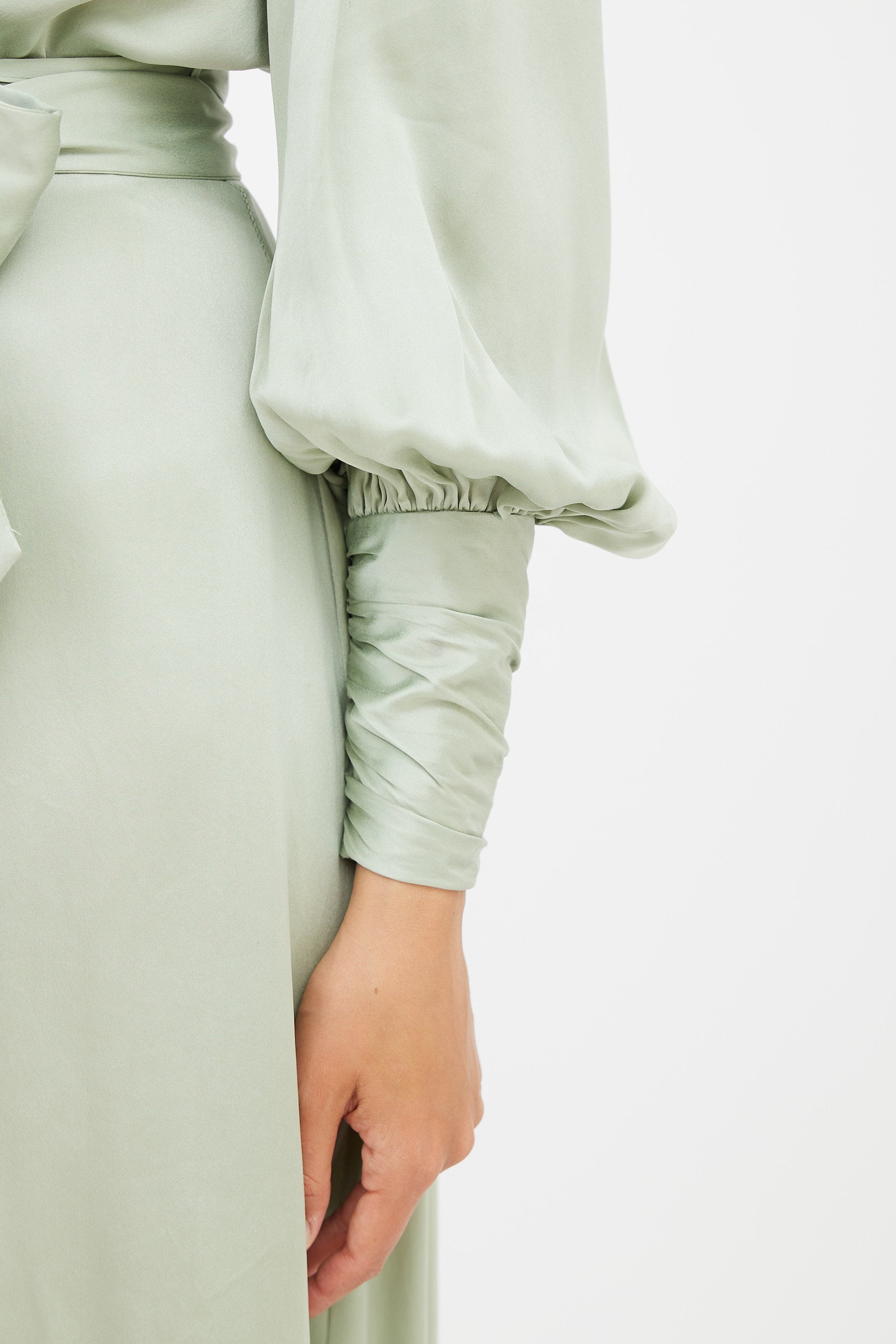 Zimmermann // Green Silk Dancer Wrap Dress VSP Consignment Zimmermann // Green Silk Dancer Wrap Dress VSP Consignment