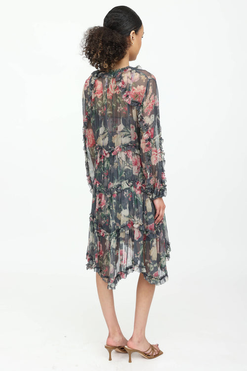 Zimmermann Floral Tiered Dress
