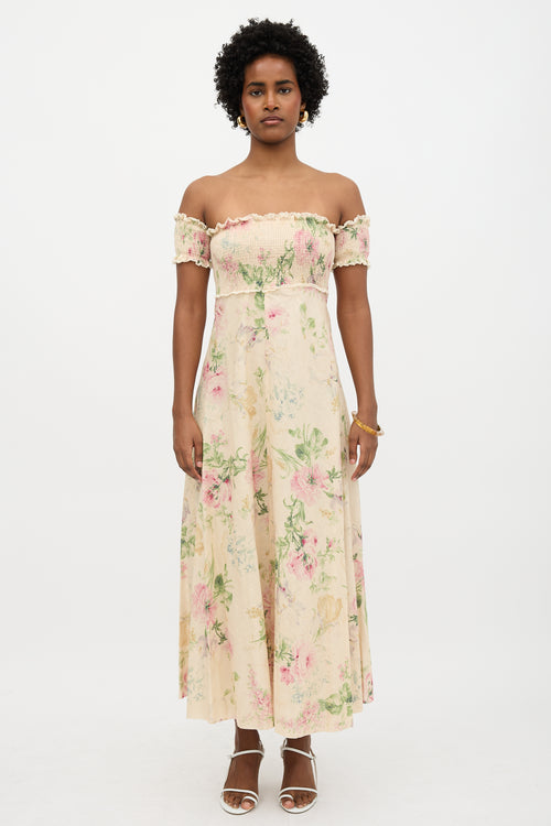 Zimmermann Iris Shirred Dress