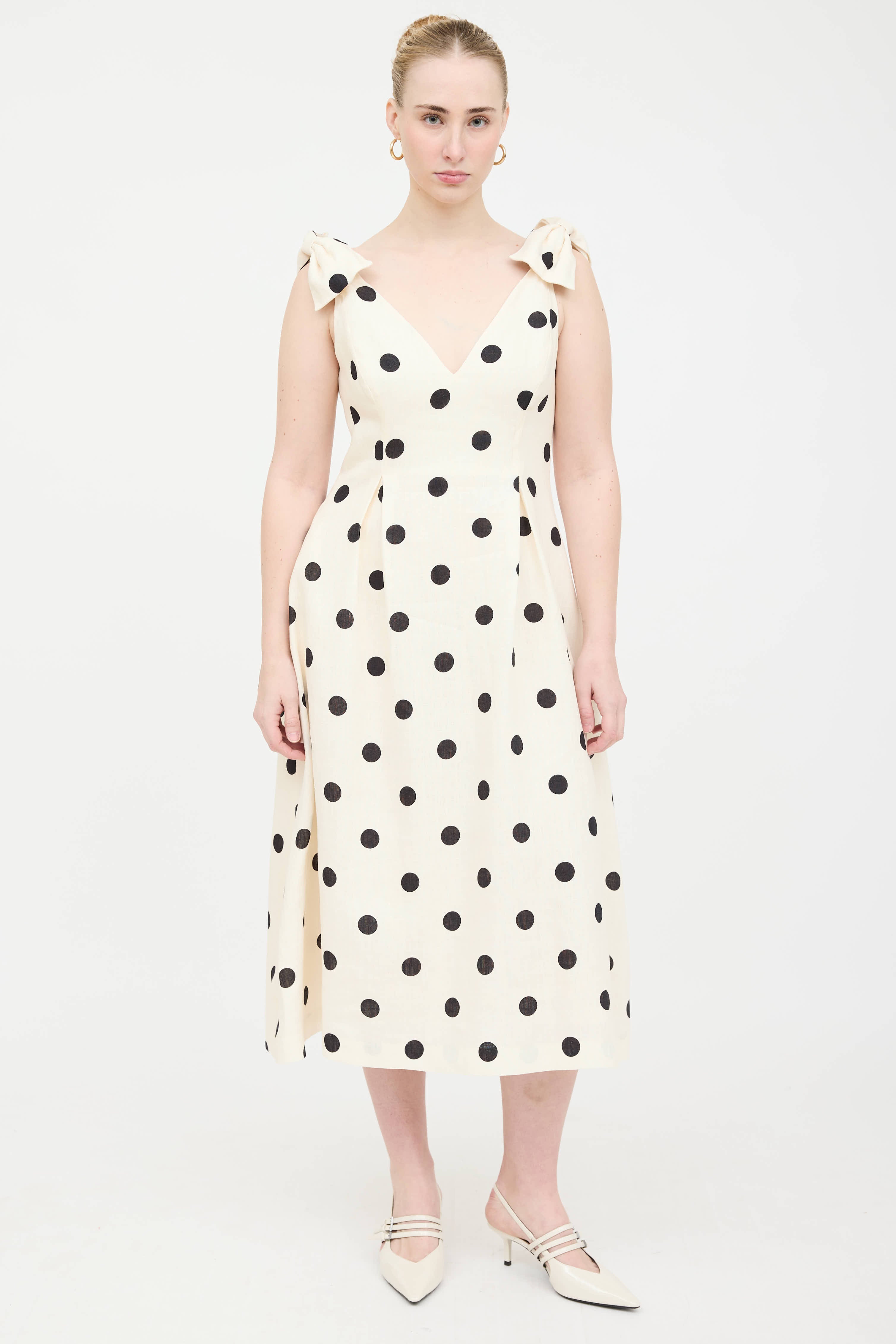 Zimmermann // Linen Crush Polka Dot Dress VSP Consignment Zimmermann // Linen Crush Polka Dot Dress VSP Consignment