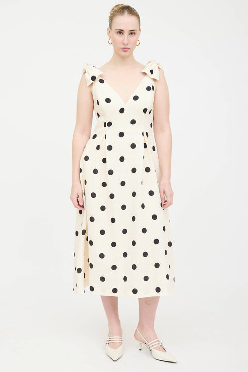 Zimmermann Linen Crush Polka Dot Dress