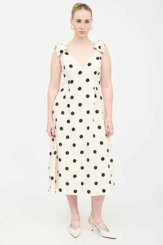 Zimmermann Linen Crush Polka Dot Dress