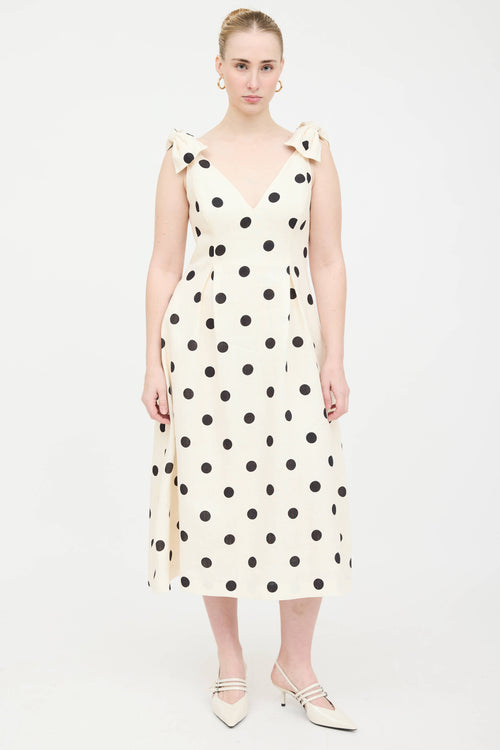 Zimmermann Linen Crush Polka Dot Dress