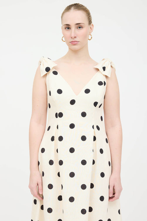 Zimmermann Linen Crush Polka Dot Dress