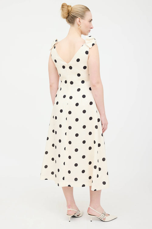 Zimmermann Linen Crush Polka Dot Dress
