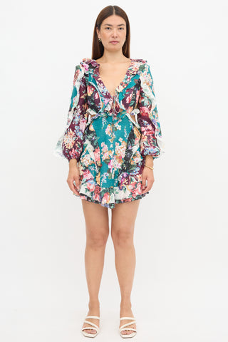 Zimmermann Linen Floral Allia Dress