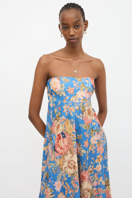 Zimmermann Linen Floral August Dress