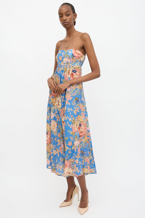 Zimmermann Linen Floral August Dress