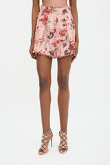 Zimmermann Linen Floral Cassia Shorts