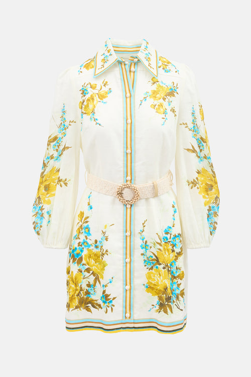 Zimmermann Linen Floral Halcyon Dress