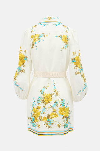 Zimmermann Linen Floral Halcyon Dress