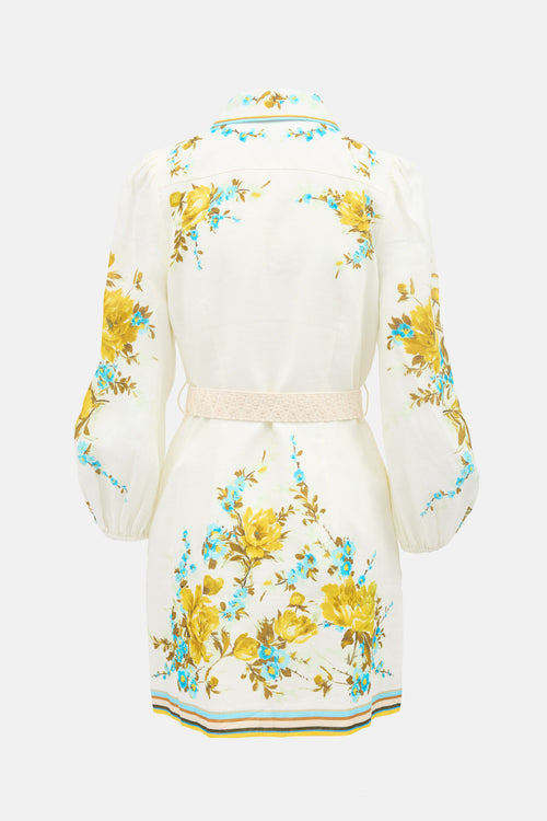 Zimmermann Linen Floral Halcyon Dress