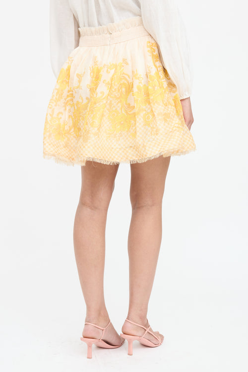 Zimmermann Floral Pleated Skirt