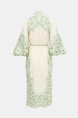 Zimmermann Linen Floral Teddy Dress