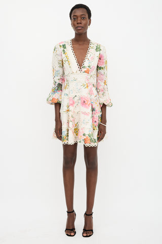 Zimmermann Linen Heathers Flounce Dress