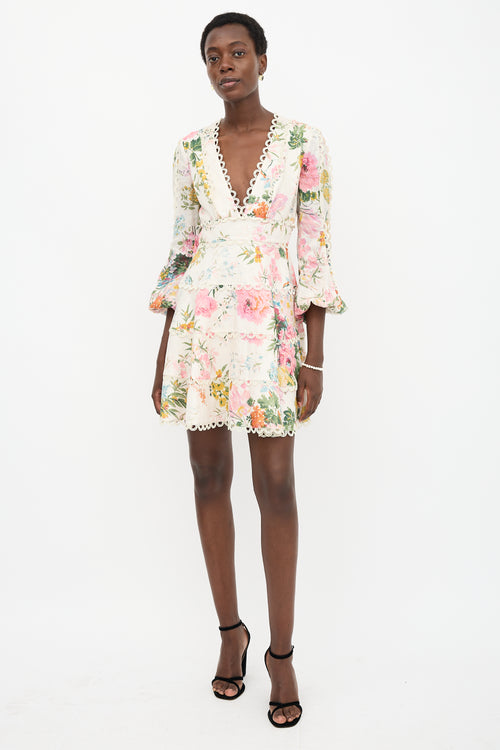 Zimmermann Linen Heathers Flounce Dress