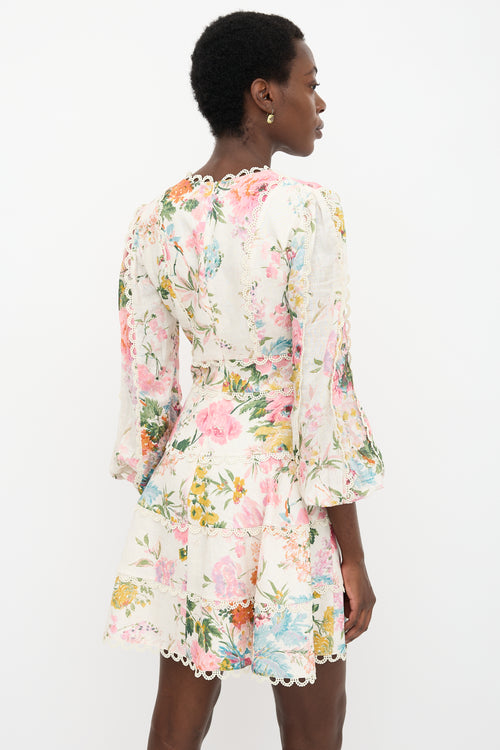 Zimmermann Linen Heathers Flounce Dress
