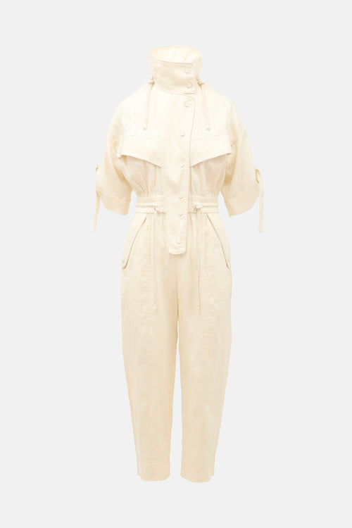 Zimmermann Linen High Tide Jumpsuit