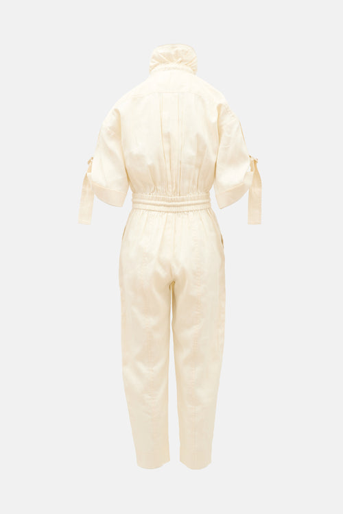 Zimmermann Linen High Tide Jumpsuit