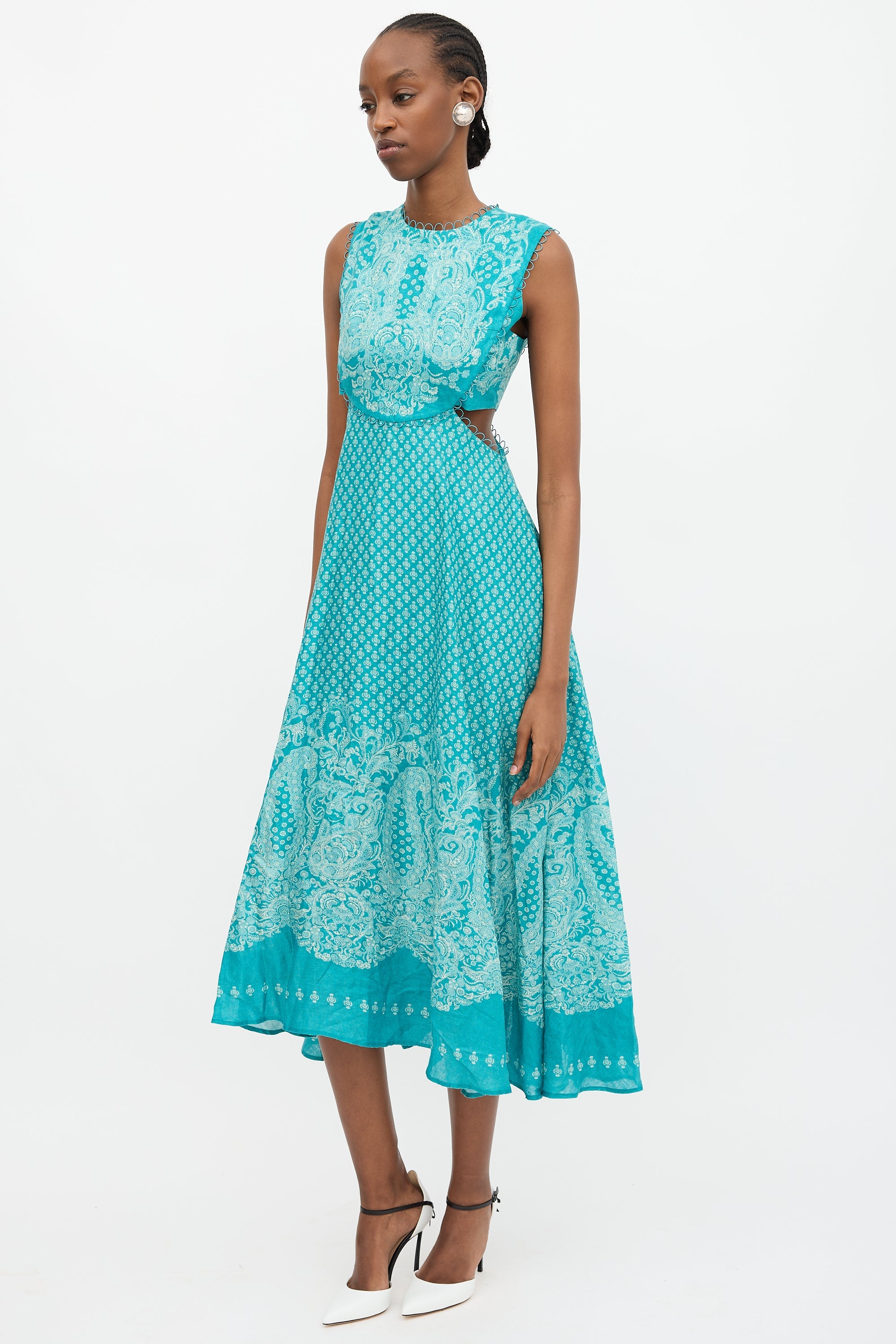 Zimmermann // Linen Paisley Jude Dress VSP Consignment Zimmermann // Linen Paisley Jude Dress VSP Consignment