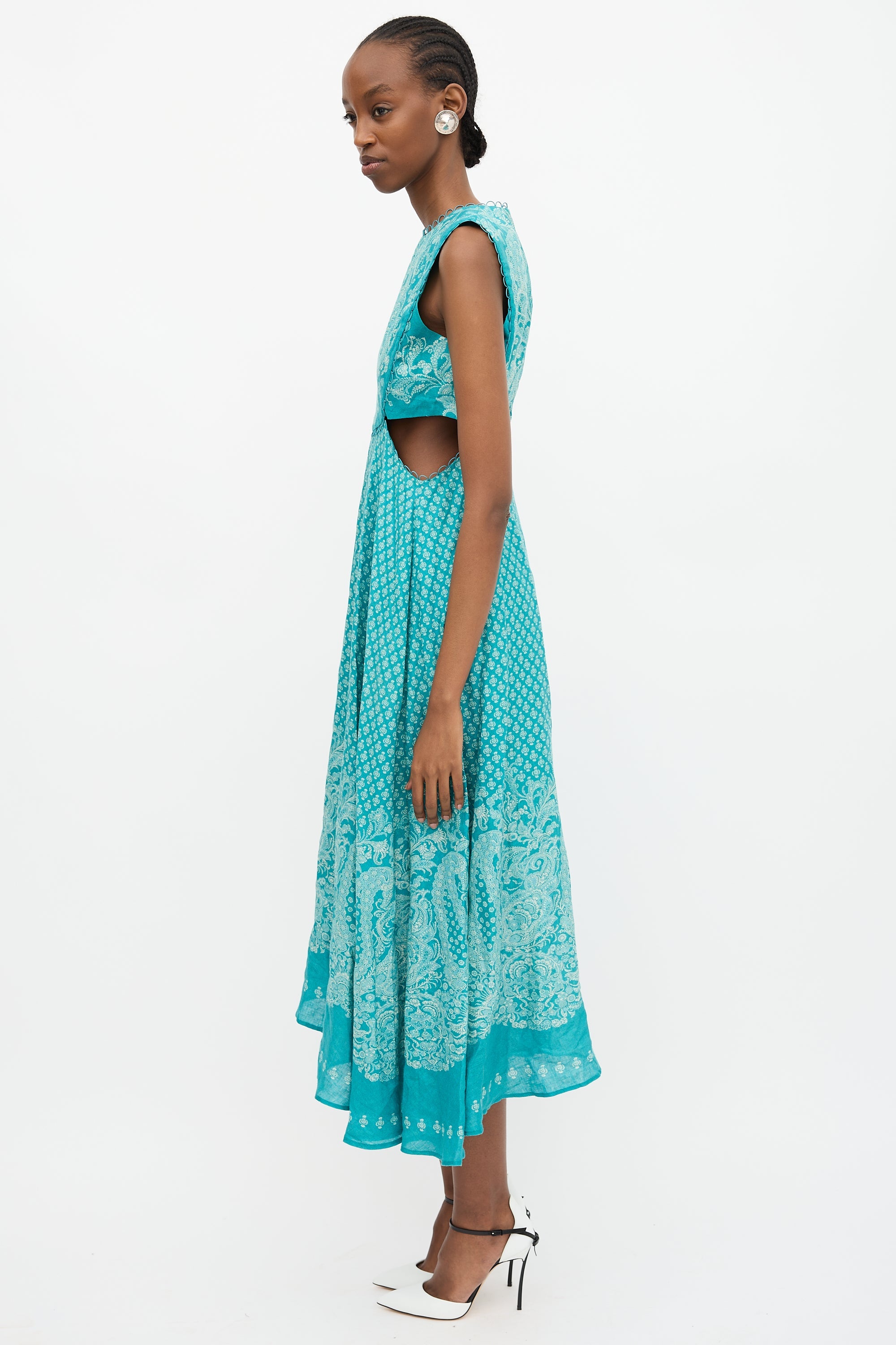 Zimmermann // Linen Paisley Jude Dress VSP Consignment Zimmermann // Linen Paisley Jude Dress VSP Consignment